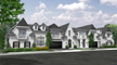 Example 3D rendering of multifamily house
